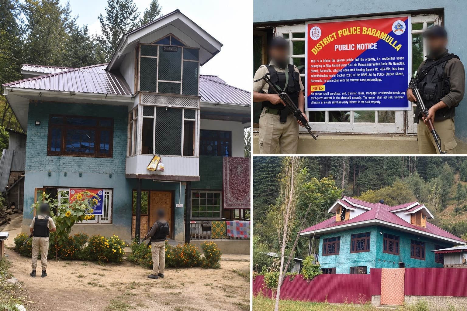 '  House used for terror activities attached in Baramulla'