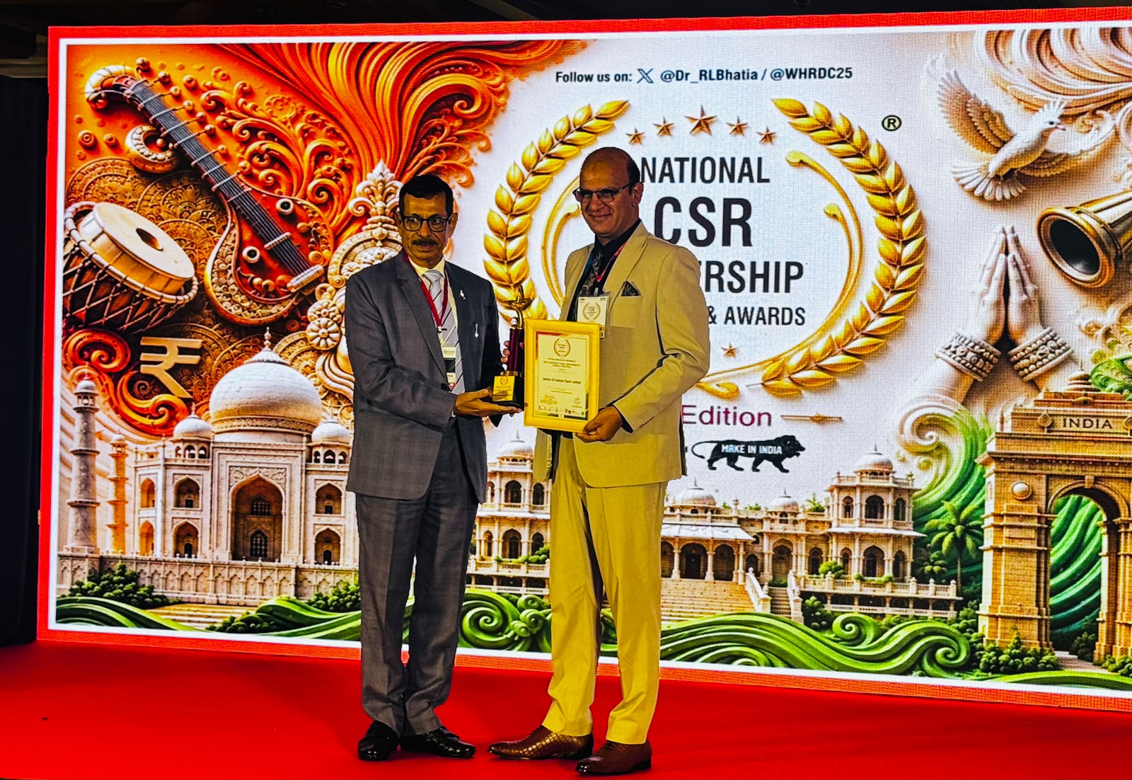'J&K Bank bags top national honour for ‘Best CSR Overall Practices’'