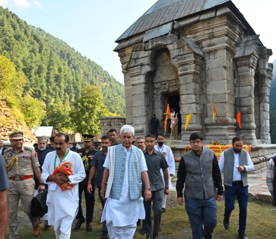 'LG flags off Harmukh–Gangbal pilgrimage; calls it a living expression of eternal faith'