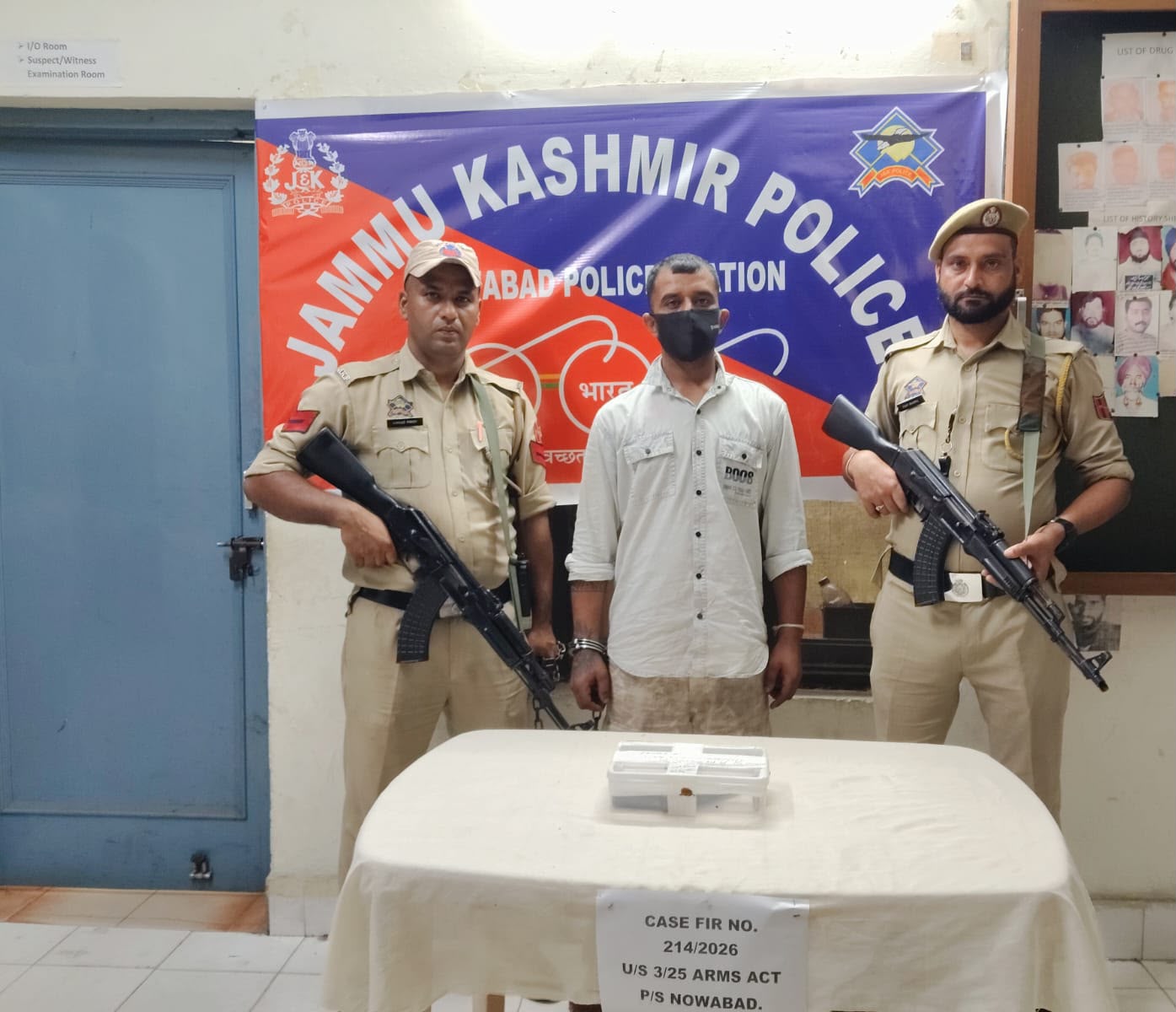'Jammu Police Recover country made Pistol During Operation in Jewel Area'