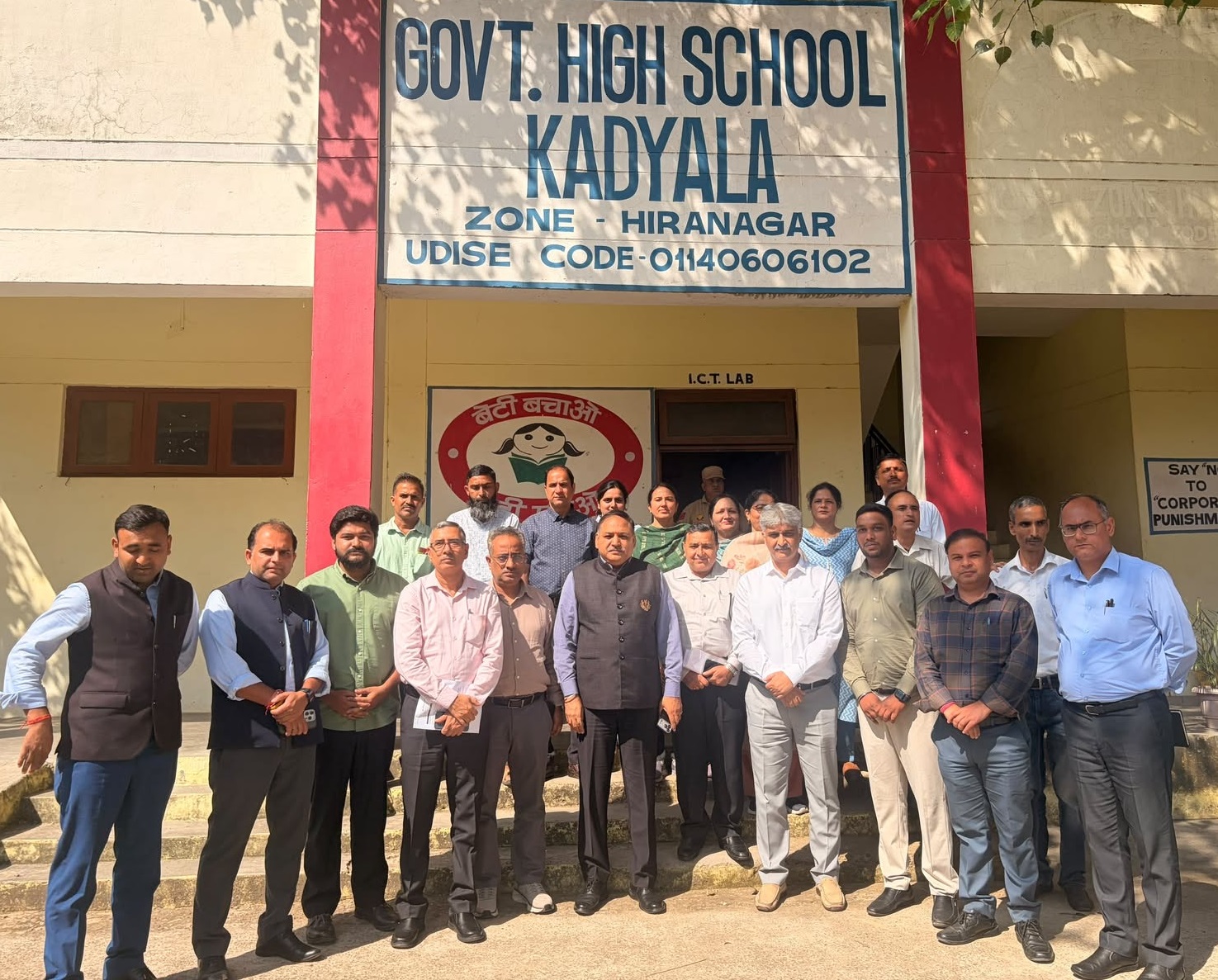 Ram Niwas Sharma visits border schools in Kathua under Vibrant Village Programme