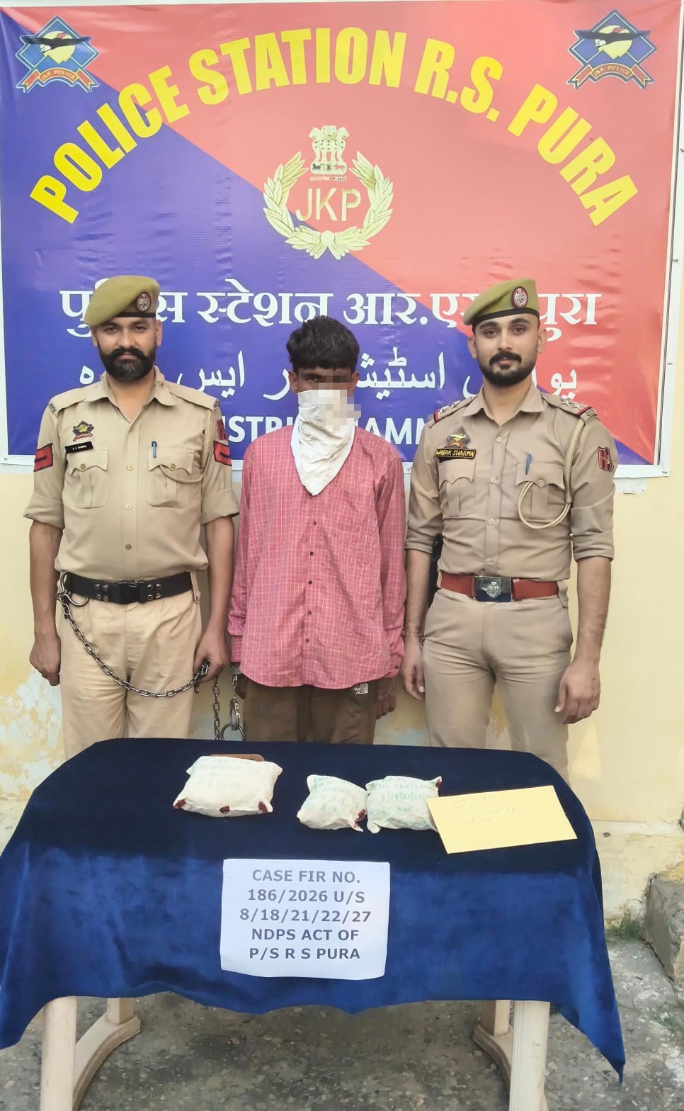 `Jammu Police Major Breakthrough: 804 Grams Heroin & 1.114 Kg Opium Recovered in RS Pura Arnia, Narco-Terror Drone Module Busted`